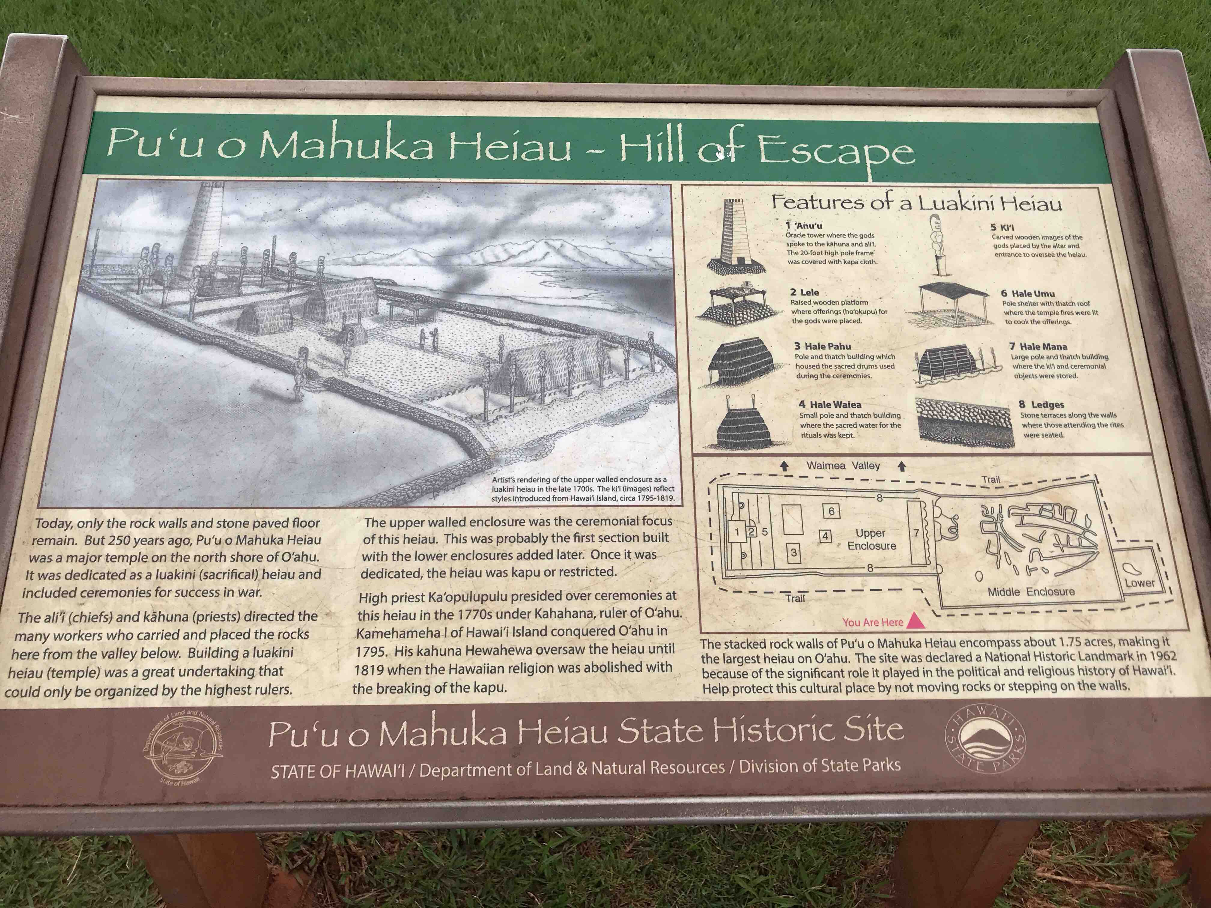 プウ・オ・マフカ・ヘイアウ　(Puu O Mahuka State Monument)